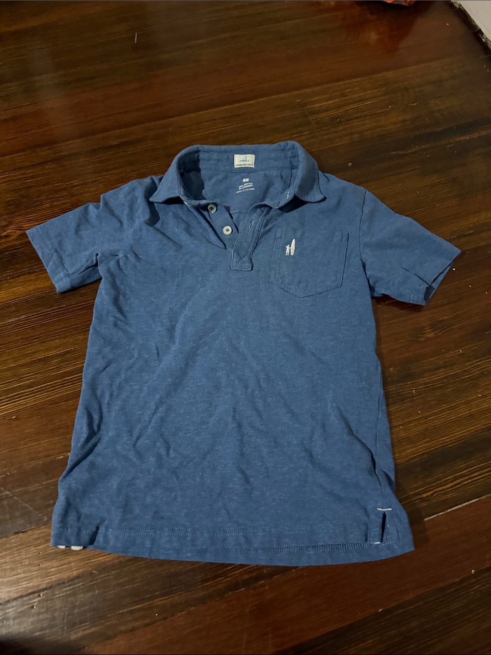 johnnie-O Boys' Navy Blue Polo with Chest Pocket